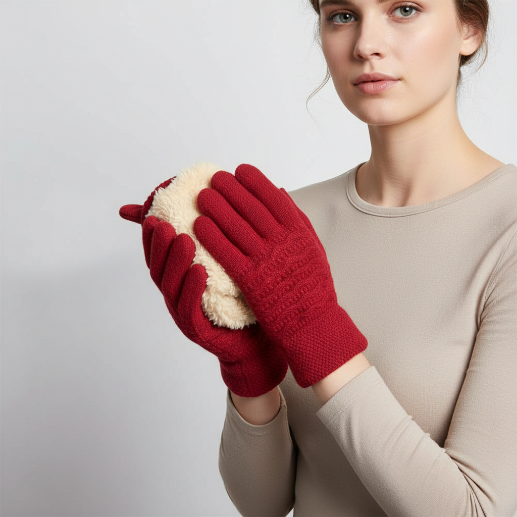 Fleece Gevoerde Touchscreen Handschoenen - PolarKnit