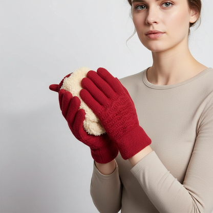 Fleece Gevoerde Touchscreen Handschoenen - PolarKnit