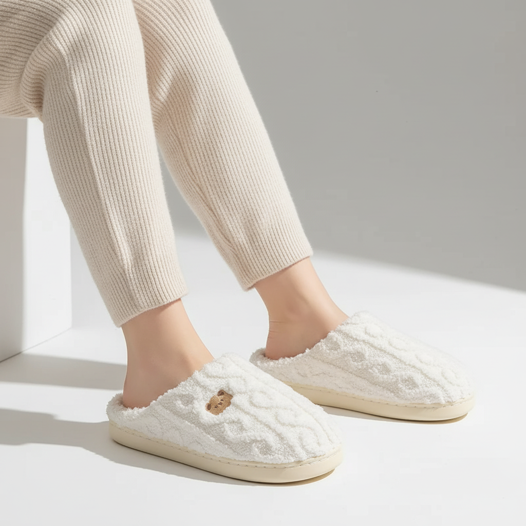 Gevoerde Fluffy Slippers - CozyTinsel
