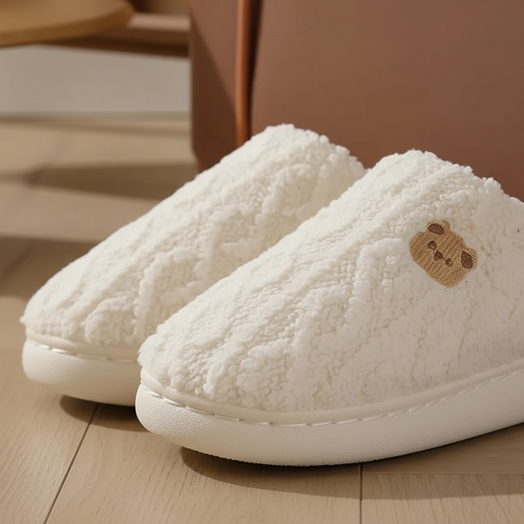 Gevoerde Fluffy Slippers - CozyTinsel