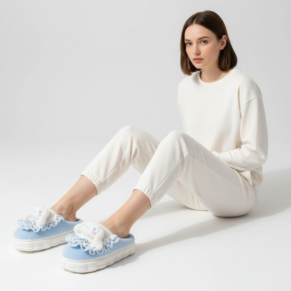 Gevoerde Huisschoenen Met Ontwerp - CozyFluff