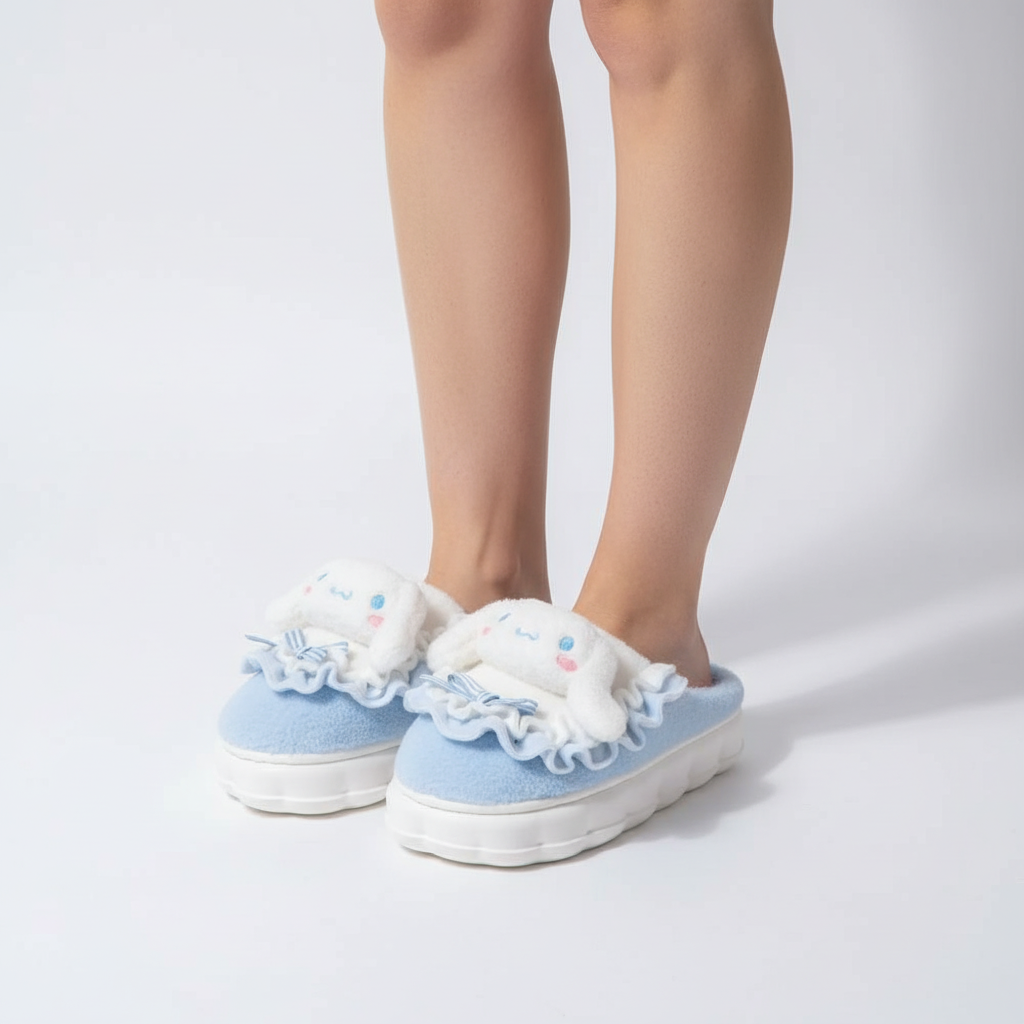 Gevoerde Huisschoenen Met Ontwerp - CozyFluff
