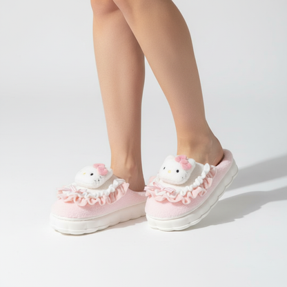 Gevoerde Huisschoenen Met Ontwerp - CozyFluff