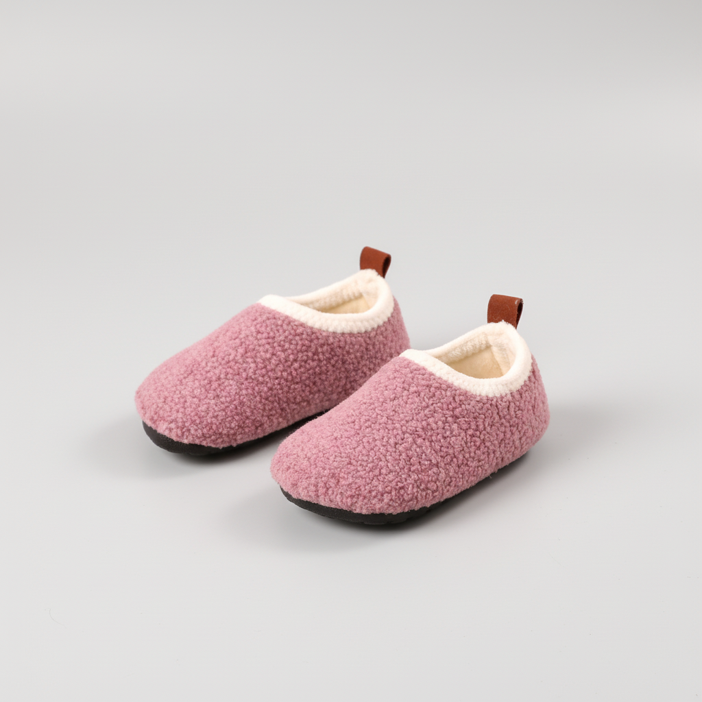 Gevoerde kindersloffen van pluche - TeddyToes
