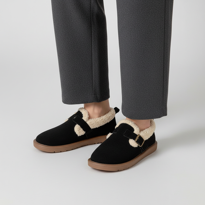Gevoerde binnenzool van suede - PlushSlip