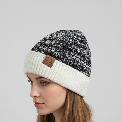 Gebreide wintermuts met omslagdoek - WarmVibe