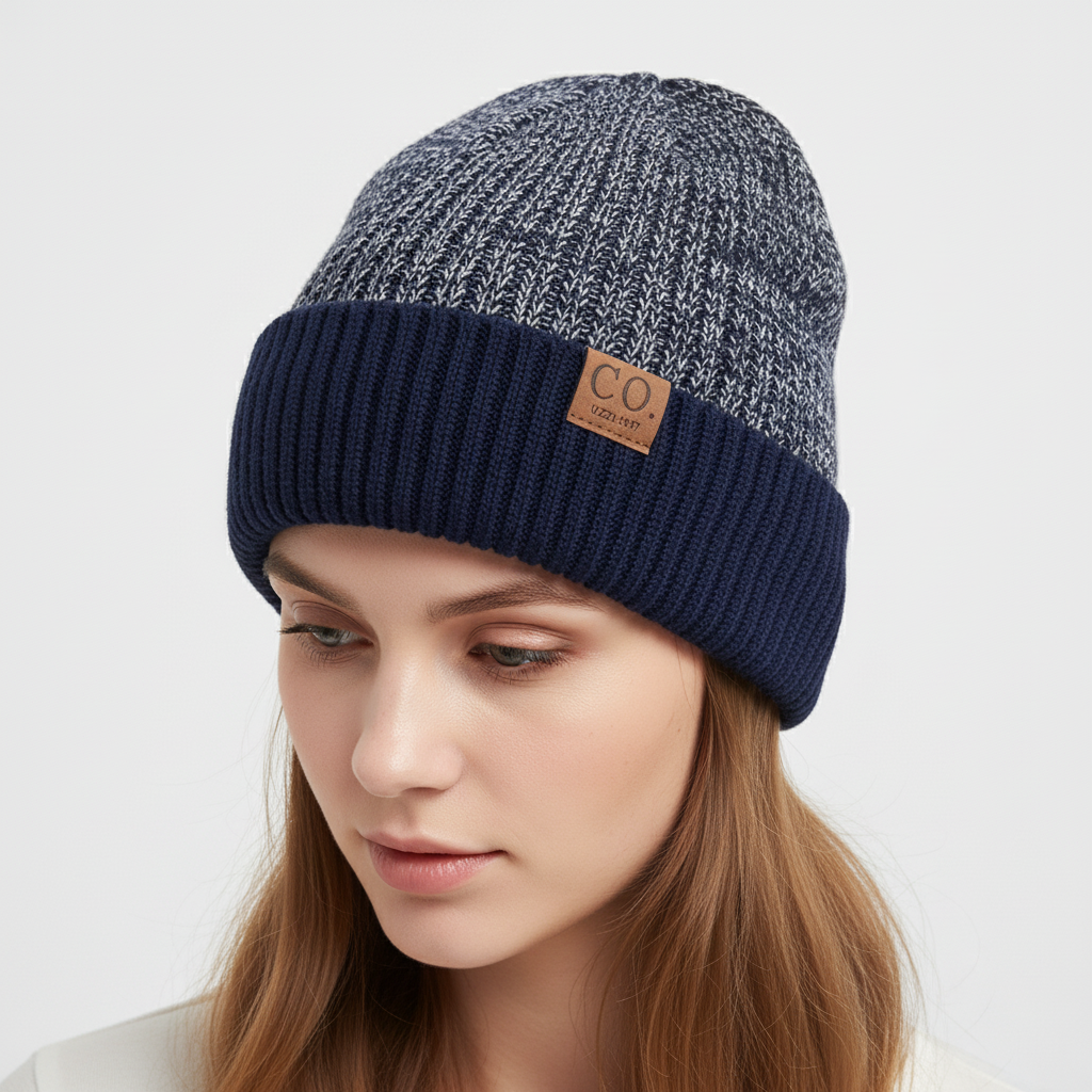 Gebreide wintermuts met omslagdoek - WarmVibe