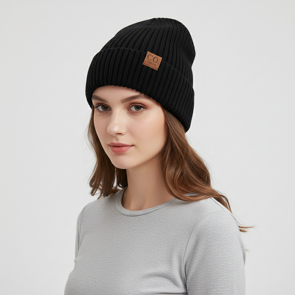 Gebreide wintermuts met omslagdoek - WarmVibe