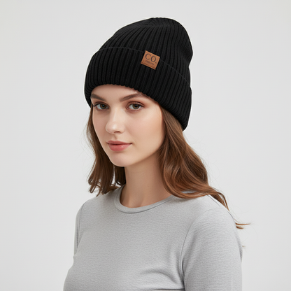 Gebreide wintermuts met omslagdoek - WarmVibe