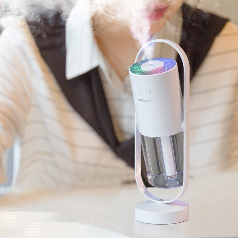 Mini Portable Wireless Usb Charging Humidifier Mute Projection Lamp 360 Rotating Aromatherapy Diffuser For Home Bedroom