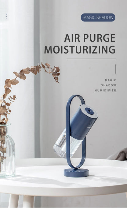 Mini Portable Wireless Usb Charging Humidifier Mute Projection Lamp 360 Rotating Aromatherapy Diffuser For Home Bedroom