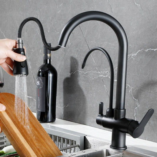 Elegant Kitchen Faucet Sensor Smart Touch Pull Out  Tap