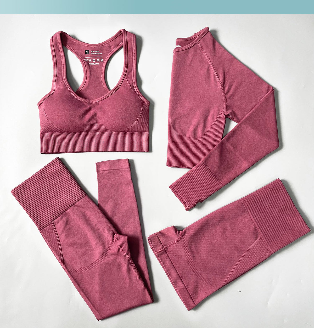Women Fitness Set Workout Sportswear  Crop Top, Leggings , Sports Suit