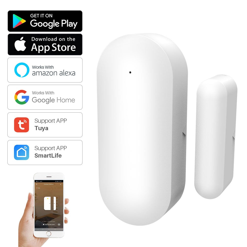 Door Sensor Open Close Detector with Smartlife APP Notification