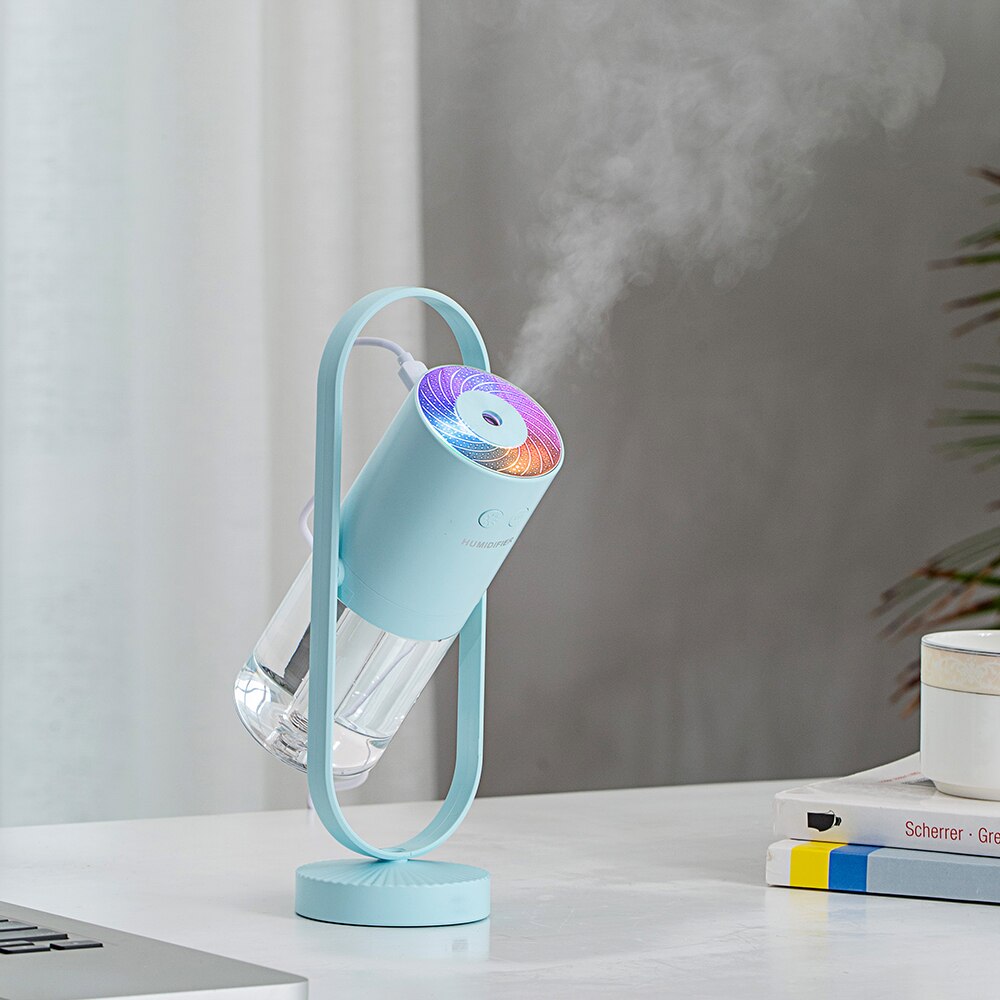Mini Portable Wireless Usb Charging Humidifier Mute Projection Lamp 360 Rotating Aromatherapy Diffuser For Home Bedroom
