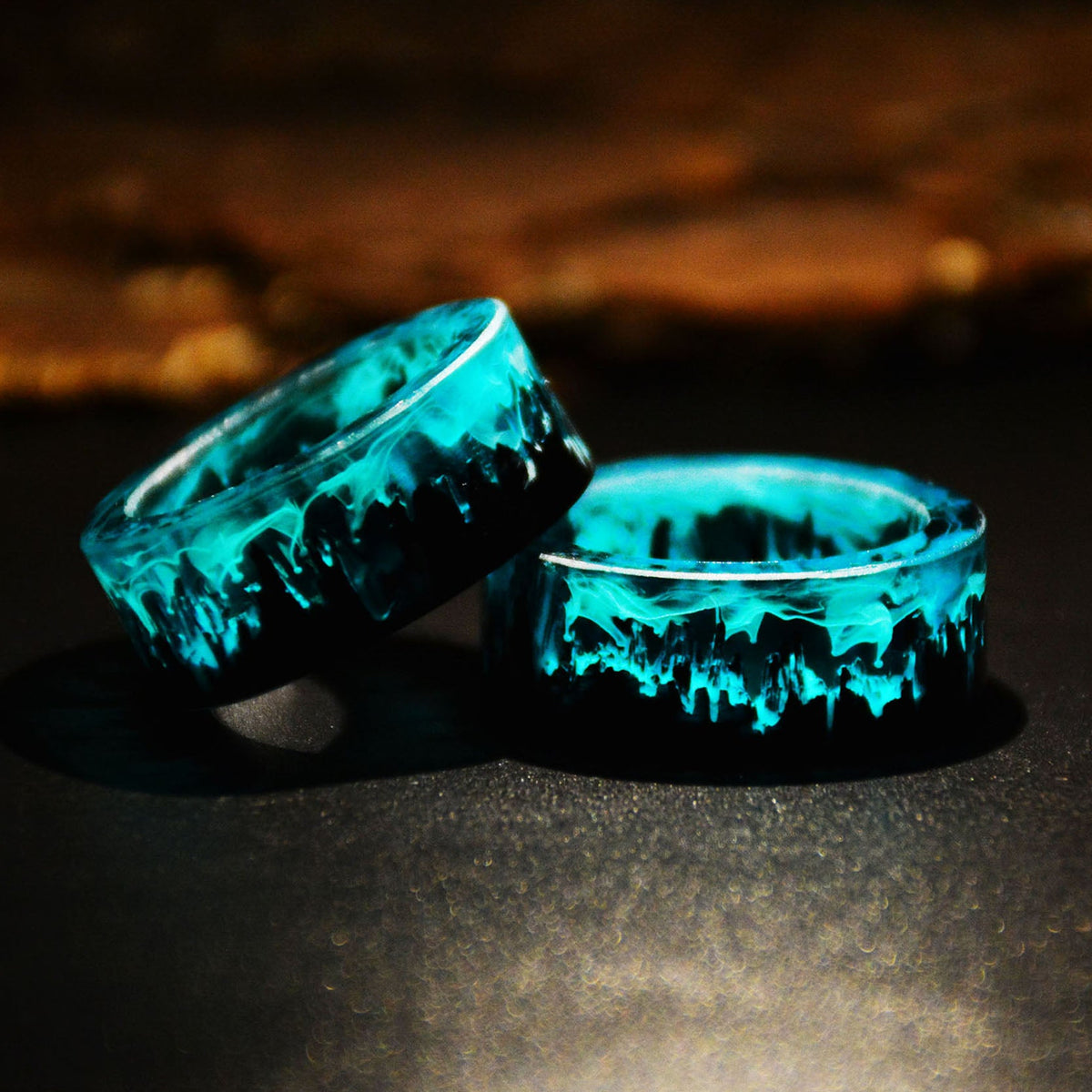 Fashion Blue Lava Ring