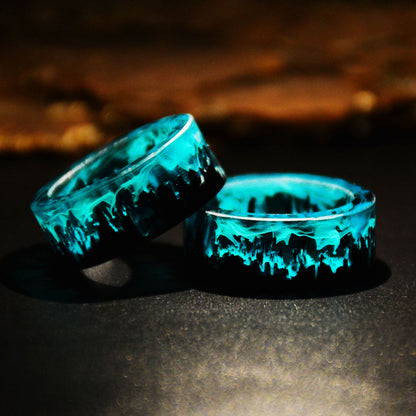 Fashion Blue Lava Ring