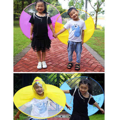 Raincoat  Outdoor UFO Transparent Waterproof Umbrella