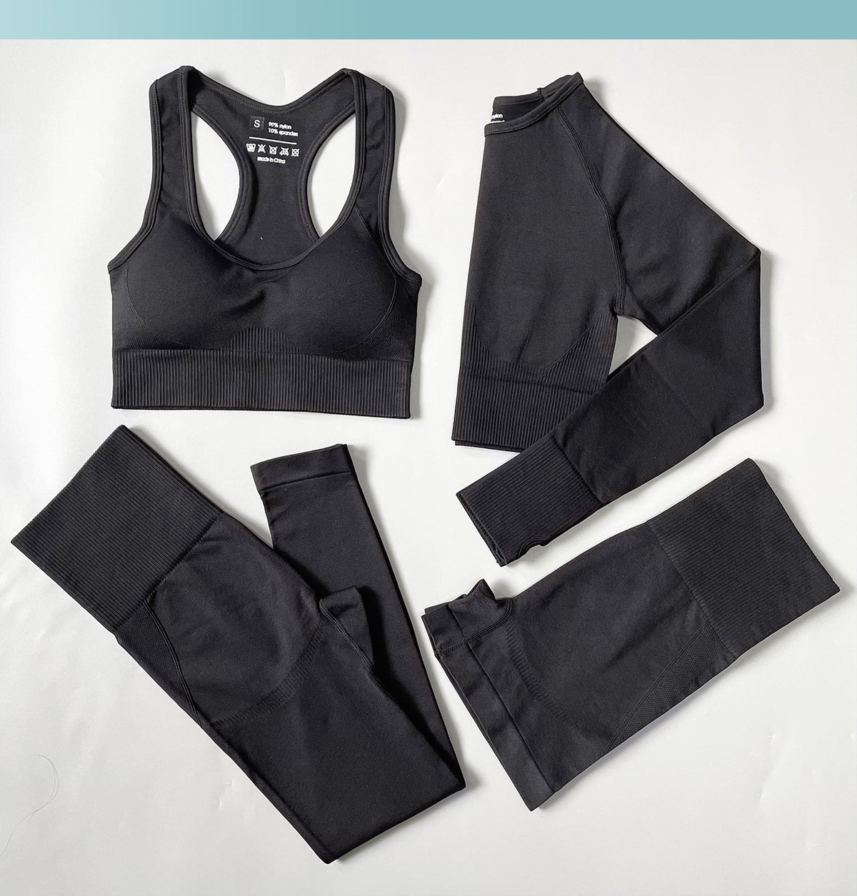 Women Fitness Set Workout Sportswear  Crop Top, Leggings , Sports Suit