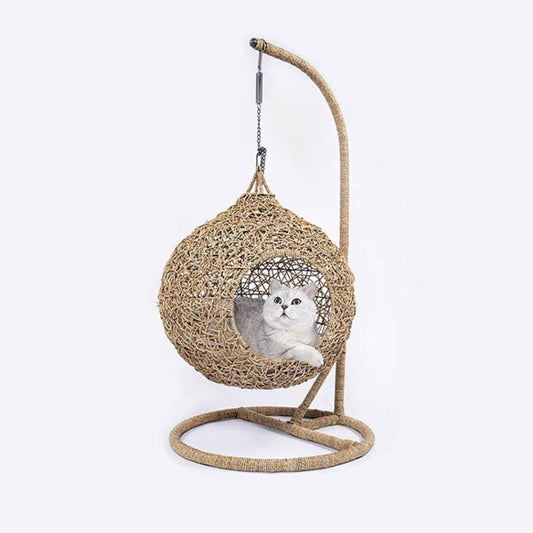 Swinging Hammock Chair Swing Egg /woven Rattan Pet Cat Hanging Bed