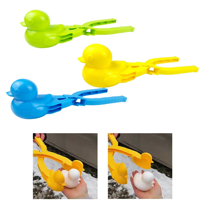Duck Shaped Snowball Maker Clip  Mold Tool  Fun Sports Toys