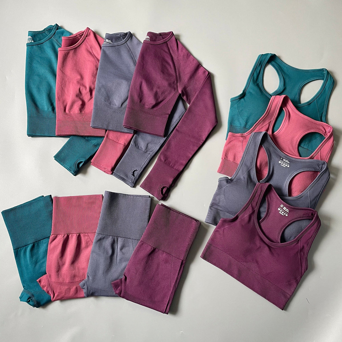 Women Fitness Set Workout Sportswear  Crop Top, Leggings , Sports Suit