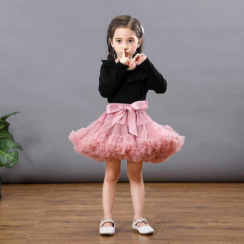 Girl Kids Fluffy Skirt Ballerina Party Clothes