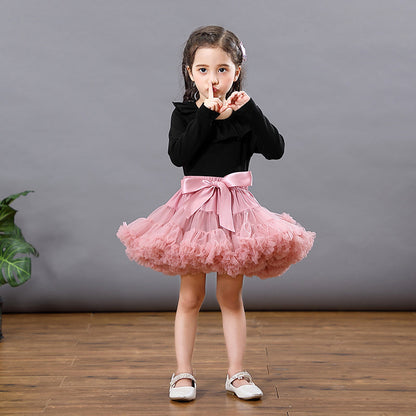 Girl Kids Fluffy Skirt Ballerina Party Clothes