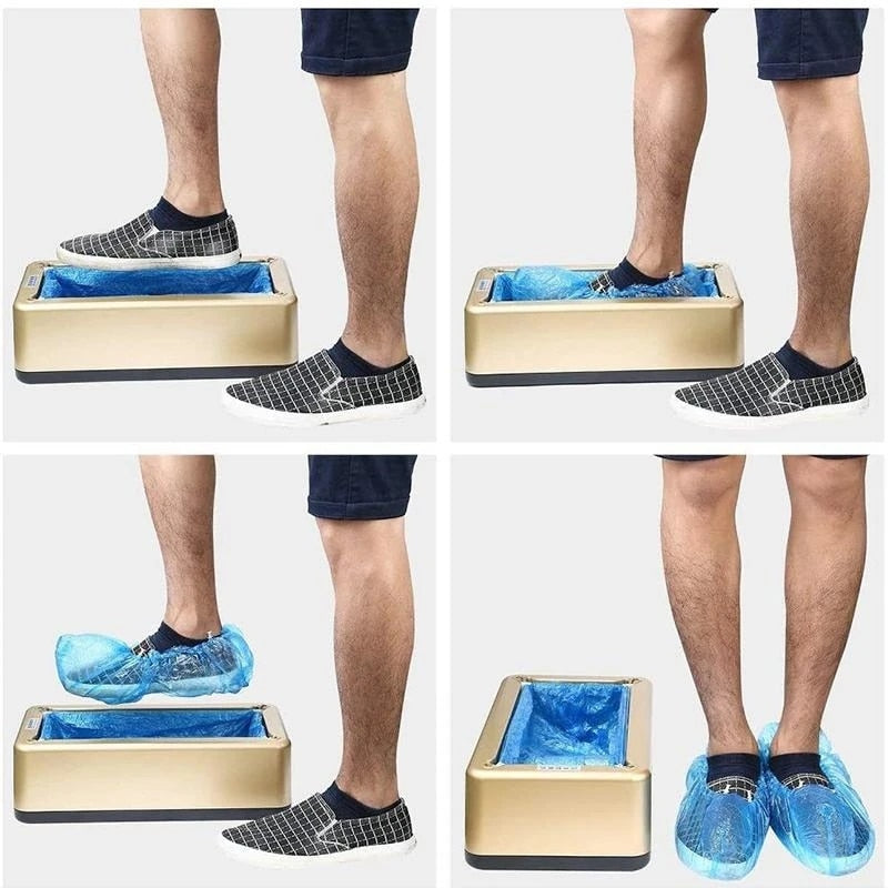 Automatic Shoe Cover Machine Intelligent Shoe Sleeve Tool Disposable Foot Cover Machine Shoe Film Device with cover*100pc