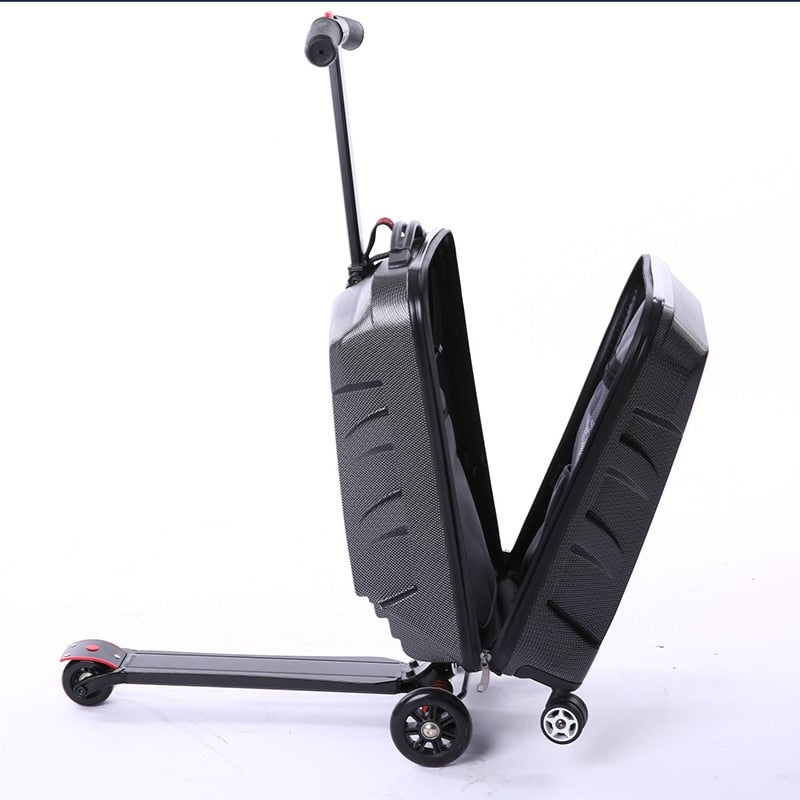 Scooter travel suitcase - travel backpack luggage on wheels