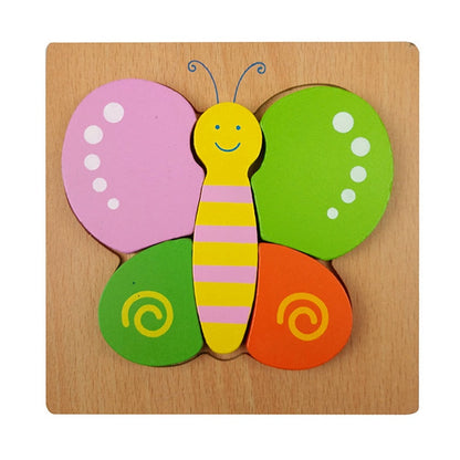 Montessori-leerpuzzel van hout – Kleurenplezier (1+1 Gratis)