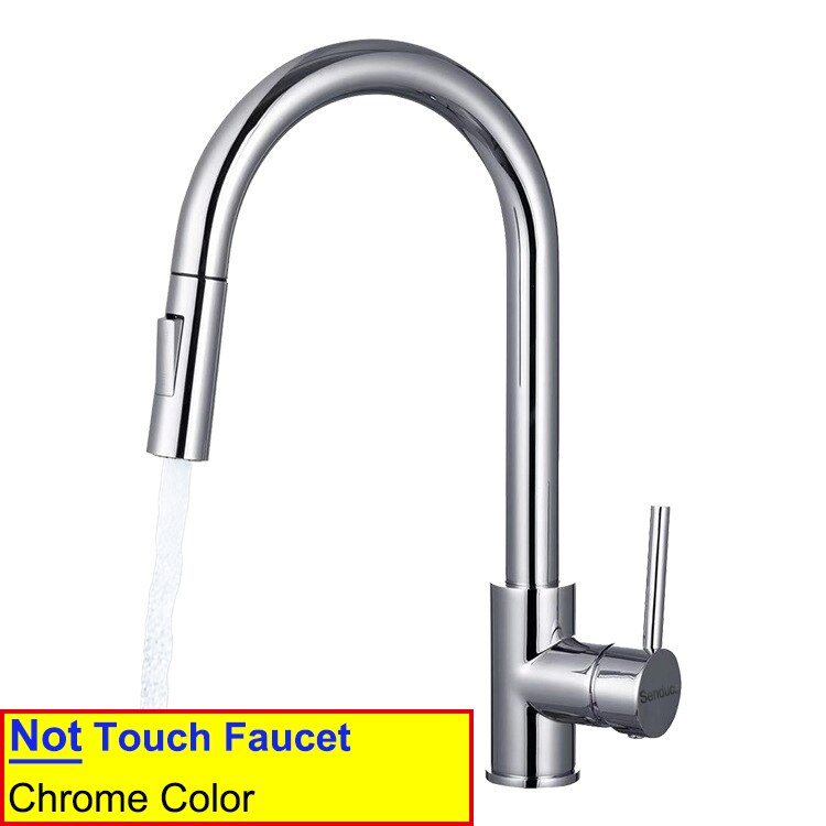 Elegant Kitchen Faucet Sensor Smart Touch Pull Out  Tap