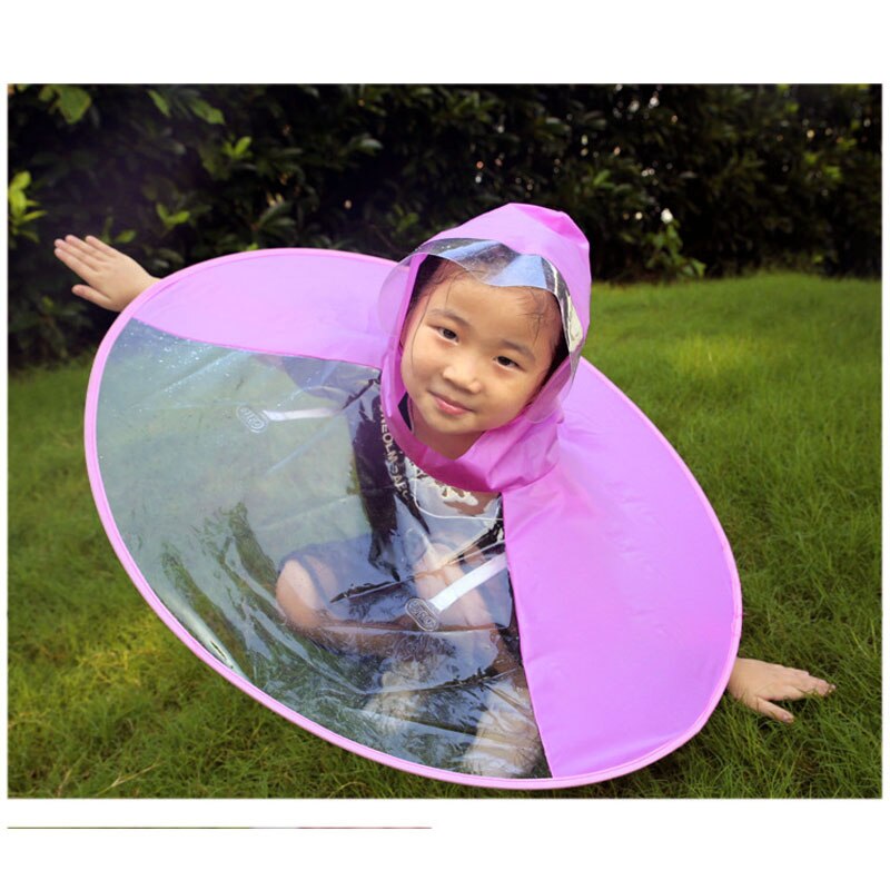 Raincoat  Outdoor UFO Transparent Waterproof Umbrella