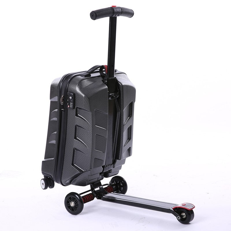 Scooter travel suitcase - travel backpack luggage on wheels