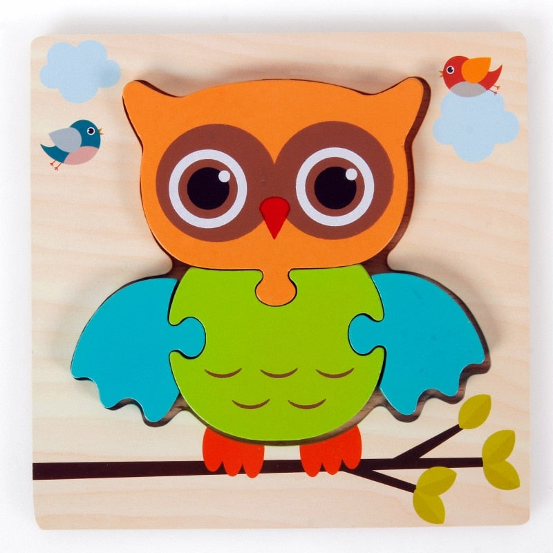 Montessori-leerpuzzel van hout – Kleurenplezier (1+1 Gratis)