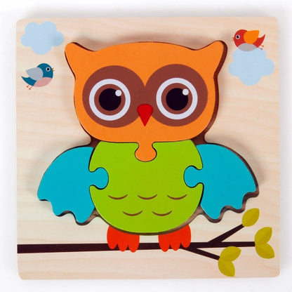 Montessori-leerpuzzel van hout – Kleurenplezier (1+1 Gratis)