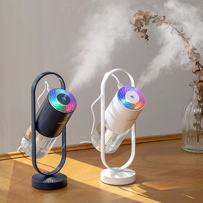 Mini Portable Wireless Usb Charging Humidifier Mute Projection Lamp 360 Rotating Aromatherapy Diffuser For Home Bedroom