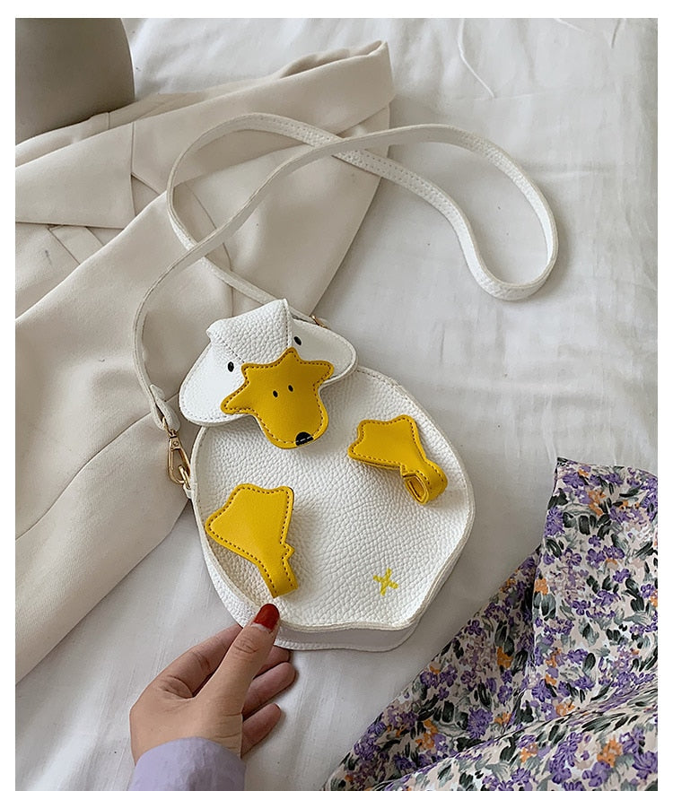 Cute Cartoon Duck Ladies Shoulder Bag