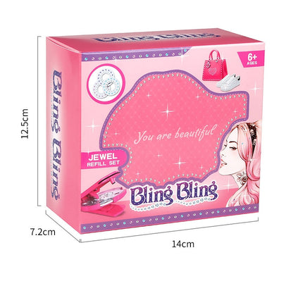 Bling Hair Design Clip Gems