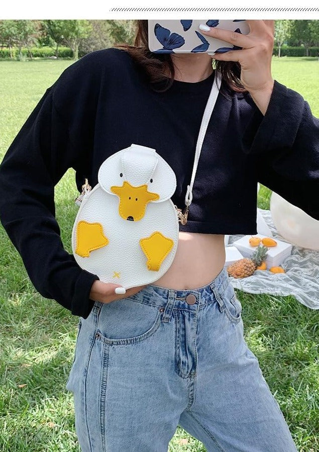 Cute Cartoon Duck Ladies Shoulder Bag