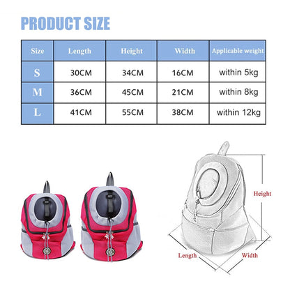 Pet Dog Carrier Bag Travel Backpack