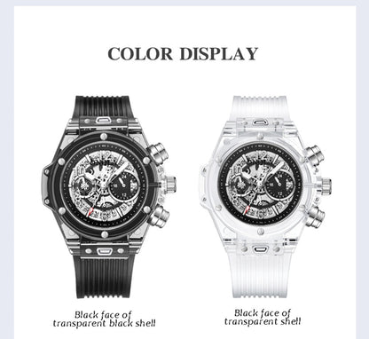 Branded Transparent Fashion Casual Quartz  Wrist Watch