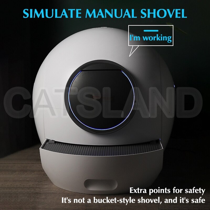 Automatic Self Cleaning Cat Sandbox Toilet Tray APP Remote Control Wi-Fi Supported Smart Cat Litter Box