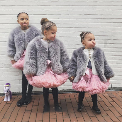 Girl Kids Fluffy Skirt Ballerina Party Clothes