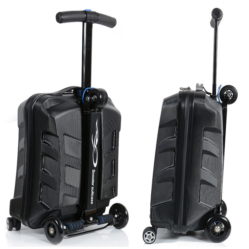 Scooter travel suitcase - travel backpack luggage on wheels