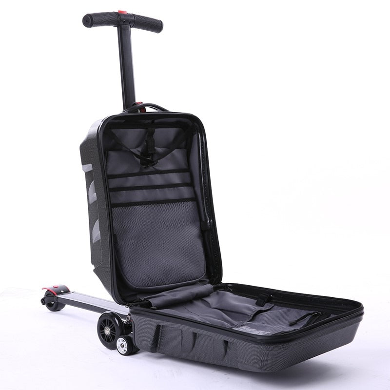Scooter travel suitcase - travel backpack luggage on wheels