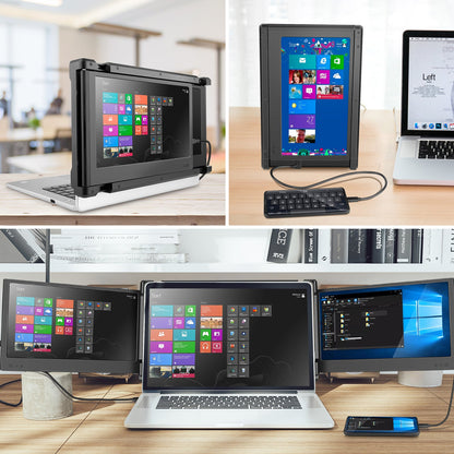 Laptop Triple Screen Monitor Portable IPS Monitor 11'' 1920x1080 USB-C HDMI Gaming Display