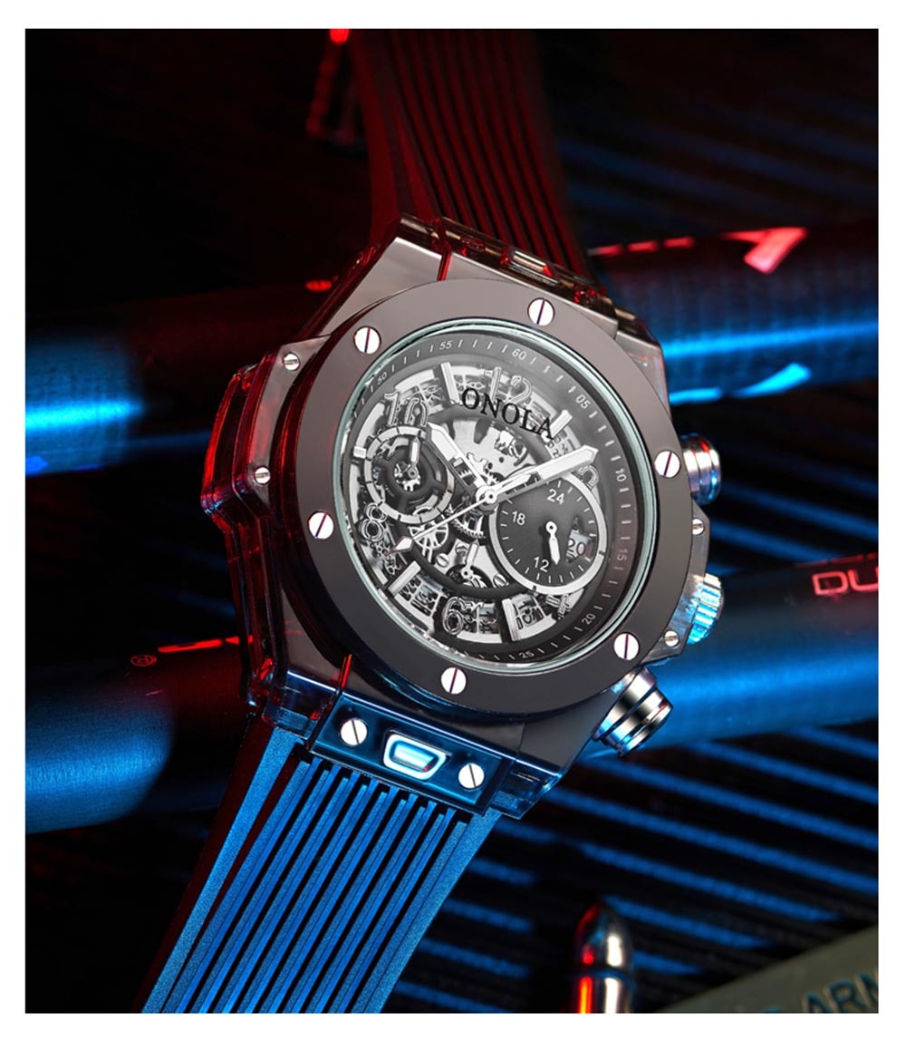 Branded Transparent Fashion Casual Quartz  Wrist Watch