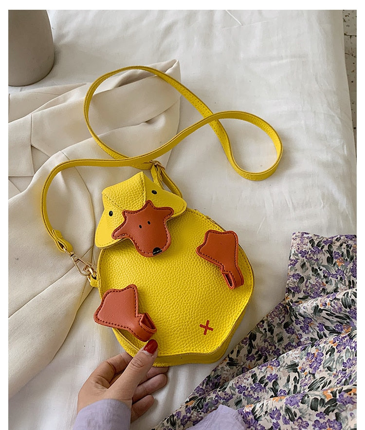 Cute Cartoon Duck Ladies Shoulder Bag