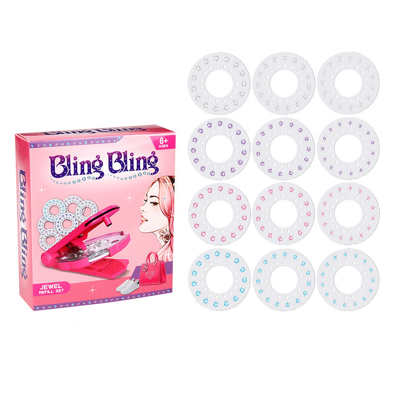 Bling Hair Design Clip Gems